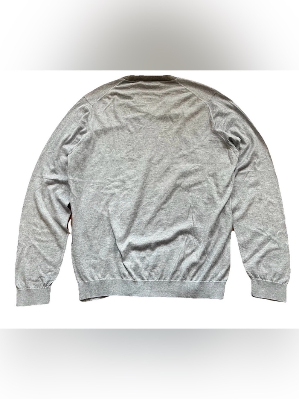 Brucello Cucinelli Men’s Cotton V-neck Sweater Italy Size 50 Medium Light Blue - Picture 3 of 15